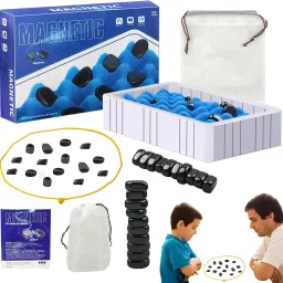 Magnetic Chess Rocks Board Game Set with Sponge Groove 1 NA Backboard-20