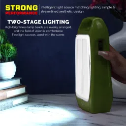 vr bright lite Dual Mode Brightness With Heavy Duty Rechargeable Table Top Lantern-VRBL12522 8 hrs Flood Lamp Emergency Light image 5