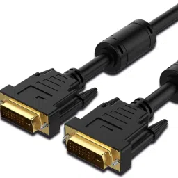 ZEBRONICS DVI Cable 2 m ZEB-DVI20 is a 2m Cable that supports 4K @60Hz, strong, durable with gold-plated-22