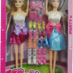 Doll Set for Girls Kids with Fordable Hand and Leg Shoe Doll Girl Doll Baby Fashion Doll with Shoes & Fashion Accessories Kit Doll House with Doll Accessories-image-71