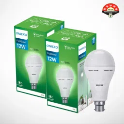 Pack of 2-Smart 12W Rechargeable Emergency Bulb with Low Power Consumption 4 hrs Bulb Emergency Light-image-4