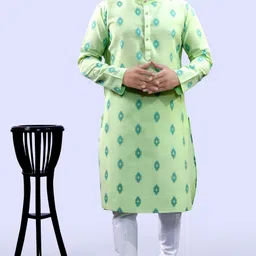 tibra collection Men Cotton Blend Kurta Pyjama Set-picture-36