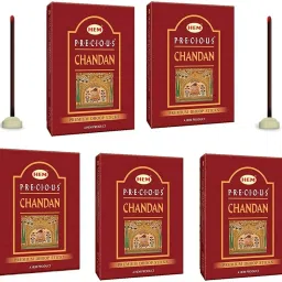 Precious Chandan Dhoop Sticks for Pooja, Freshness, Meditation, Puja Room Items for Aromatic Environment-image-44
