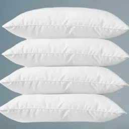 Pack Of 4 pillows Polyester Fibre Solid Sleeping Pillow Pack of 4-12