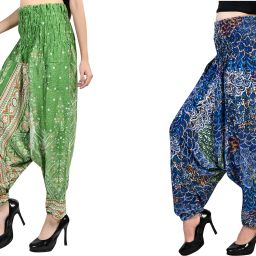 Printed Pure Crepe Women Harem Pants-image-21