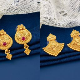 Brass Tassel Earring Diamond Alloy Earring Set-image-136