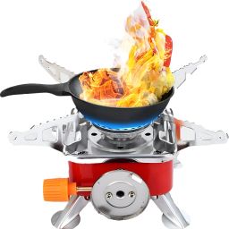 Folding Gas Stove And Picnic Butane Gas Burner For Outdoor Camping, Travelling Stainless Steel Manual Gas Stove-image-37