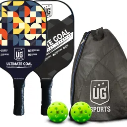 Fiber Glass|Honeycombcore|Comfort Grip|12mm | Combo of 2 Ball with Pickleball Paddle-image-18
