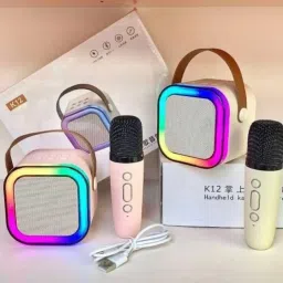 4uonly K12 Speaker Bluetooth Wireless Karaoke Mic Speaker Bluetooth JHG3 56 W Bluetooth Party Speaker image 4