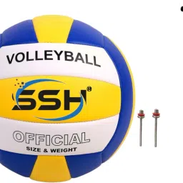 PU LAMINATED SUPER SOFT VOLLEYBALL WITH PUMP (SIZE-4) Volleyball - Size: 4-image-4