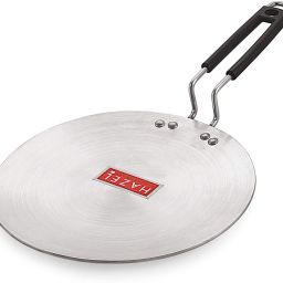 4mm Aluminium Chapati Roti Tawa, Silver, Tawa 27 cm diameter-17