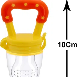 mastela Fruit/Food Feeder/Pacifier/Nibbler with Silicon Mesh in Box Packing (Yellow, Pack of 1) Teether and Feeder image 3