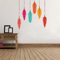 85 cm Wall Decals ' Multi-Color Feathers ' Self Adhesive Sticker-picture-12