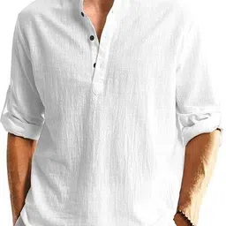 edin Men Solid Cotton Blend Straight Kurta-picture-36