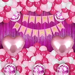 Printed Happy Birthday Decoration kit Combo - 33 Pcs for Birthday Decor-image-70