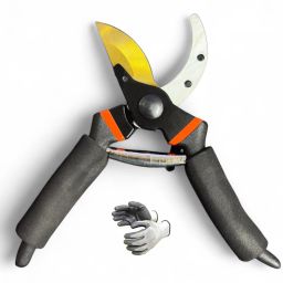 Heavy Duty 8" Garden Pruning Sharp Scissors Plant Cutter for All Purpose Garden Use with Heavy Grip & Smart Lock Bypass Pruner-image-40