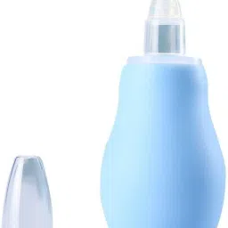Baby Silicone Nose Cleaner Nasal Aspirator for Babies - Blue Manual Nasal Aspirator-image-90