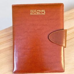 Leather New year Regular Diary 2025 A4 Diary Regular 365 Pages-image-2