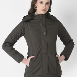 crimsoune club Shell100%Cotton & Lining100%Polyester Solid Coat For Women-picture-6