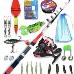 Special and reel set combo Set-1 Red Fishing Rod-image-64