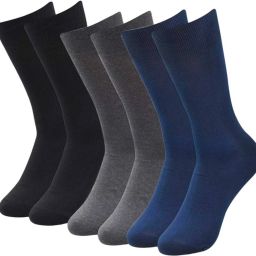 Men Solid Mid-Calf/Crew-image-23