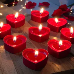 10 Pcs Rose Heart Scented Candles Candle-image-35