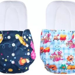 Printed Reusable Diaper Reuse Nappy Cloth Diaper Baby Pants & Insert ( 0-3Y) B6-35