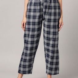 kryptic Pure Cotton Mid rise relaxed fit lounge pant with side pocket Women Pyjama-picture-47