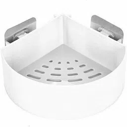 Multipurpose Kitchen Bathroom Wall Shelves ( 1Triangle Corner) Plastic Wall Shelf-image-51