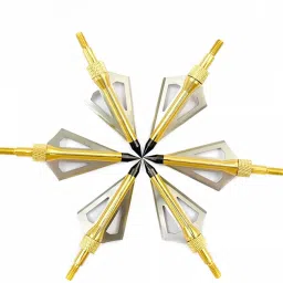 3 Broad and Heads Archery Tip - 125 g - Gold- 6pc Pack Crossbow Scope-picture-22