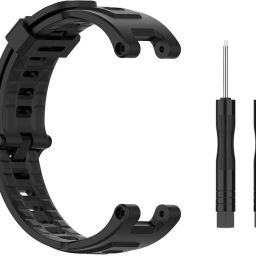 RUPELIK Silicon Strap for Amazfit T-Rex/Amazfit Trex Pro(with Installation Tools) Black Smart Watch Strap-image-33