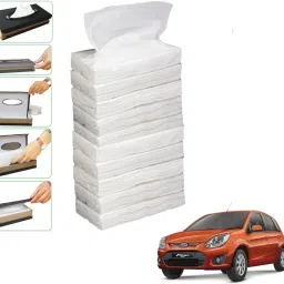 10 SET REFILLER WITH 100 PULLS (200 SHEETS) FOR FORD FIGO OLD Vehicle Tissue Dispenser-image-16