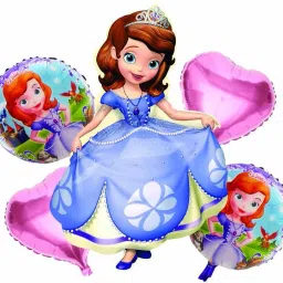 Printed Decoration Foil Balloon Set of 5 pcs-Birthday Baby Shower Theme (Sofia) Balloon-7