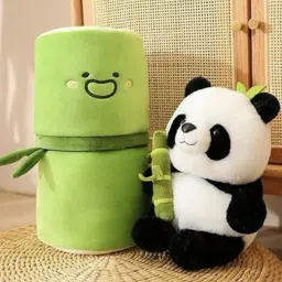 Bamboo Panda Soft Toy for Girls, Kids, Birthday Gift- 30 cm-image-2