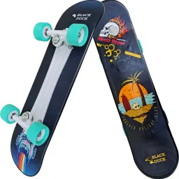 Black Duck Fibre (26" X 6.5") Fully Assembled Skateboard (Suitable for All Age Group) - SKATIE BONES 26.5 inch x 6.5 inch Skateboard-79