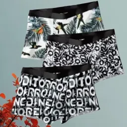 Pack of 3 Printed, Geometric Print Men Trunk-picture-14
