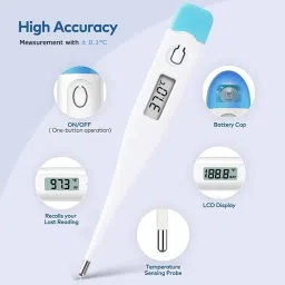 Control D Body Temperature Check Fast Reading Fever Alarm & Beeper Alert Digital Thermometer image 3