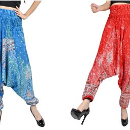 Printed Rayon Women Harem Pants-image-73