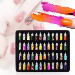 Nail Art Sequins Glitter Stickers Powder Manicure Polish Mixed Design Case Set-26