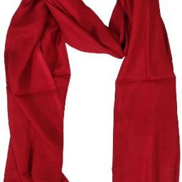 Solid Pure Cotton Women Red Stole-image-77