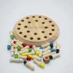 mara bommai Matching Games, Wooden Memory Match Stick Chess Game, Colorful Memory Chess, Board Game Accessories image 4