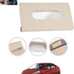 Universal Leatherite Rectangle Beige Tissue Box For Car/office/Home-293 Vehicle Tissue Dispenser-image-51
