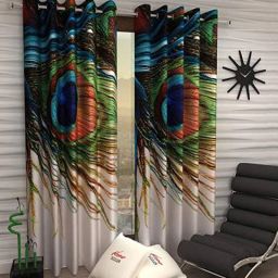 214 cm (7 ft) Polyester Room Darkening Door Curtain (Pack Of 2)-image-17