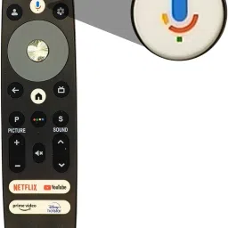 TIZOQ Remote Control Compatible For Voice Command Feature Vu Google Smart Tv Remote Controller image 4