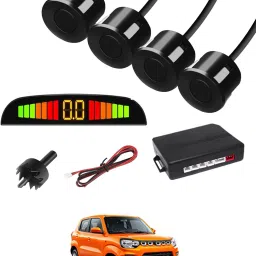 Black 4 Parking Reverse Safety Sensor For Vehicles-249 Universal Reverse Black Parking Sensor With Buzzer And LED Display-249 Parking Sensor-image-69