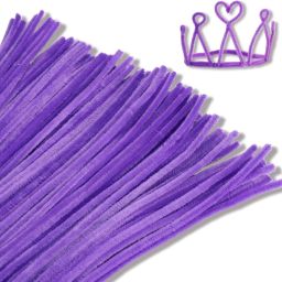 12inch Pipe Cleaner Light Purple 100pcs for Craft, Scrapbooking, DIY & more-image-46