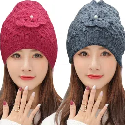 Solid, Self Design, Woven Skull Cap-picture-11