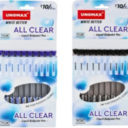 All Clear Gel Pen 0.7mm Blue & Black Ink | Pack of 20 Ball Pen-image-98