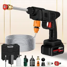 Cordless Portable Pressure Washer 48V 12000mAh | Gun with Foam | Double Battery Pressure Washer-image-38