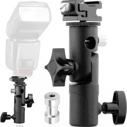 SUPERNIC E Type Camera Flash Speedlite Mount Swivel Light Stand Bracket with Umbrella Flash-0